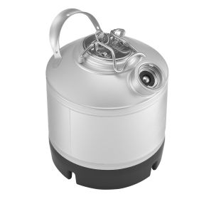 Cleaning Keg, 1.75 Gallon/6.5L Keg Line Cleaning Kit with D Coupler Connection & Rubber Base, Beer Lines Cleaner Used for Beer Line Cleaning