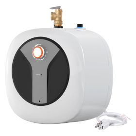 Electric Mini-Tank Water Heater 8-Gallon Tank, 1440W Hot Water Boiler Storage, Safety Temperature Pressure Valve Easy Install