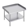 Stainless Steel Work Table, 30 x 36 x 26 Inch Commercial Food Prep Worktable, 3-Sided Backsplash Heavy Duty Prep Worktable