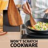 Six-piece wooden cooking spoon set â€“ heat-resistant