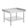 Stainless Steel Work Table, 30 x 36 x 26 Inch Commercial Food Prep Worktable, 3-Sided Backsplash Heavy Duty Prep Worktable