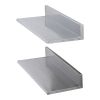 8.6" x 24" Stainless Steel Shelf, Wall Mounted Floating Shelving with Backsplash, 44 lbs Load Capacity Commercial Shelves