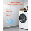 6 inch Through-The-Wall Ventilation Fan, 110 CFM Through Wall Exhaust Fan with AC Motor, Quiet Vent Easy Installation for Bathroom,Garage,Laundry Room