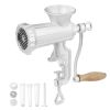 Manual Meat Grinder, Heavy Duty Cast Iron Hand Meat Grinder with Steel Table Clamp, Meat Mincer Sausage Maker with 1 Cutting Blade, 2 Cutting Plates