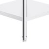 Stainless Steel Work Table, 24 x 28 x 26 Inch Commercial Food Prep Worktable, 3-Sided Backsplash Heavy Duty Prep Worktable