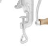 Manual Meat Grinder, Heavy Duty Cast Iron Hand Meat Grinder with Steel Table Clamp, Meat Mincer Sausage Maker with 1 Cutting Blade, 2 Cutting Plates